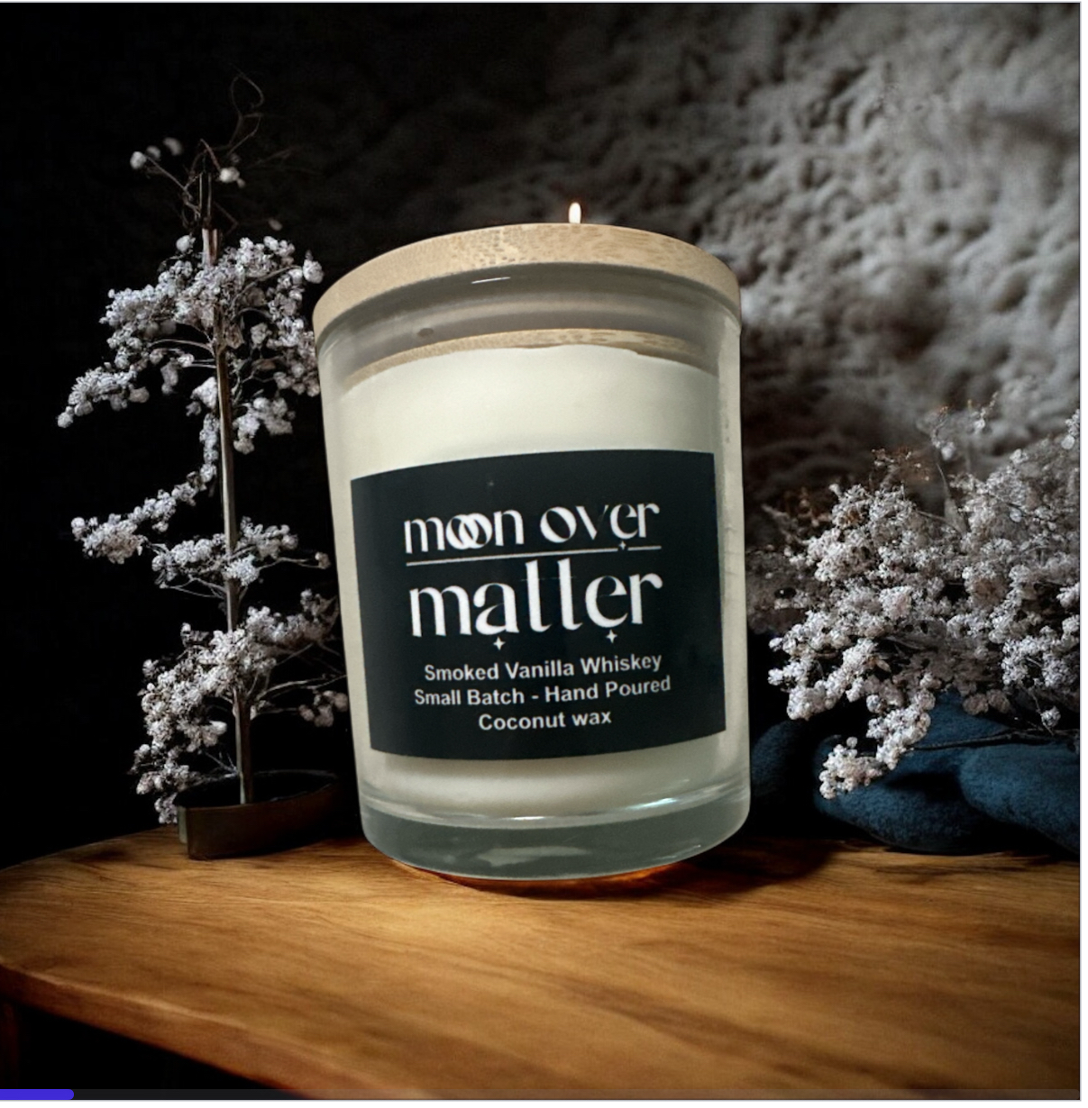 Moon Over Matter Candle - Smoked Vanilla Whiskey
